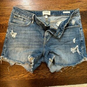 frame denim jean short le grand garçon 29